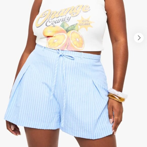 Boohoo Plus Pants - Boohoo Blue Flippy Shorts NWT